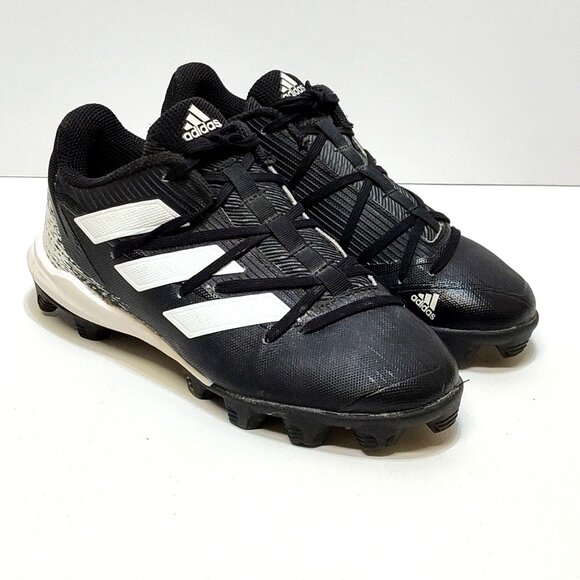 Adidas Adizero Afterburner 8 Baseball MD Cleats Boy 3 Breathable Mid-Cut Shoes - Picture 2 of 10